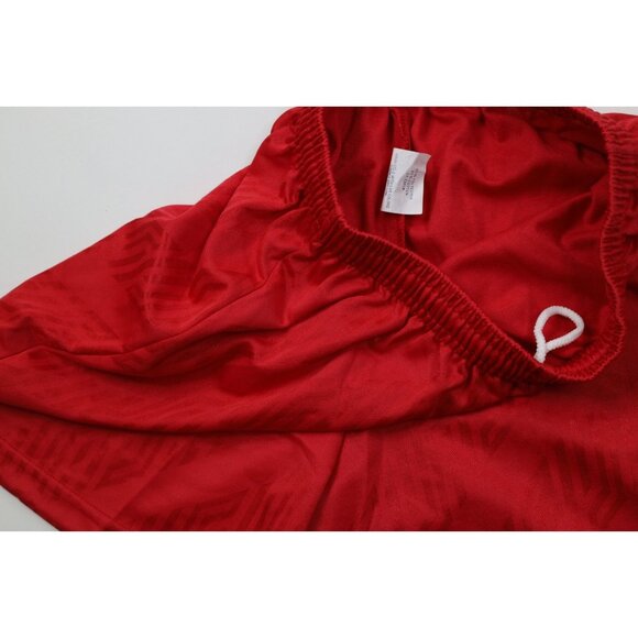 Vtg 90s Streetwear Mens Small Running Jogging Soccer Shorts Red Polyester USA - Picture 5 of 10